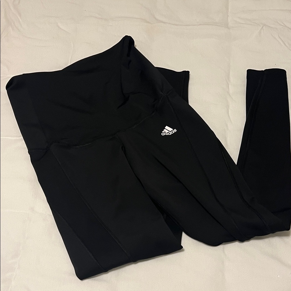 Adidas Black High-Waisted maternity Legging Sz S